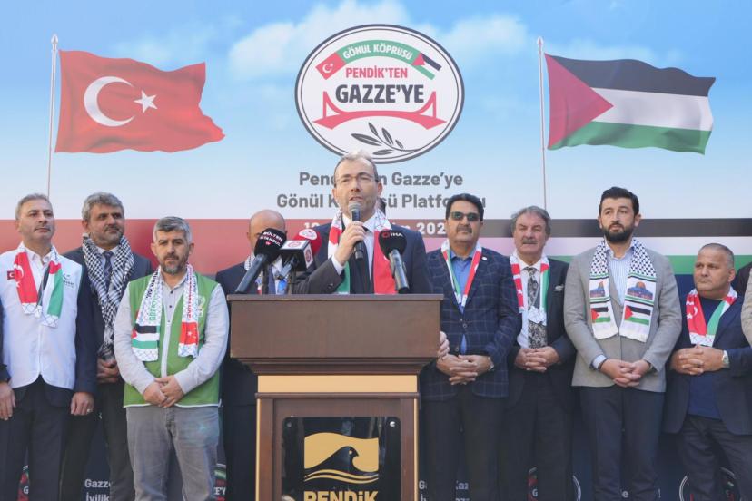 PENDİK’TEN GAZZE’YE GÖNÜL KÖPRÜSÜ KURULDU