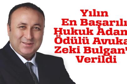 Ceza Avukatı Zeki Bulgan’a Yılın Hukuk Adamı Ödülü