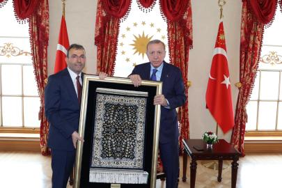 Cumhurbaşkanı Erdoğan Başkan Ahmet Cin’i Kabul Etti