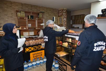Pendik’te Fırınlarda Ekmek ve Pide Denetimi