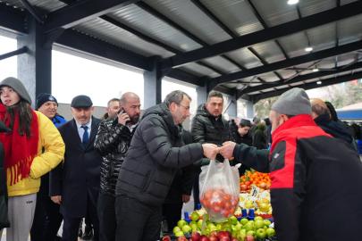 Yayalar Kapalı Semt Pazarı Hizmete Girdi