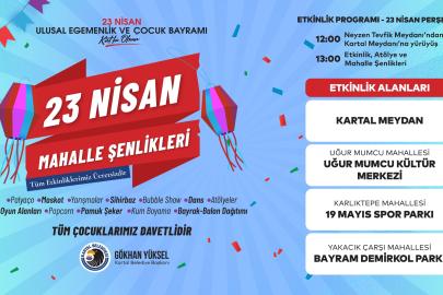 23 Nisan Mahalle Şenliklerine Tüm Çocuklar Davetli