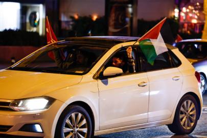 İstanbul’da Yüzlerce Araçla Gazze Konvoyu