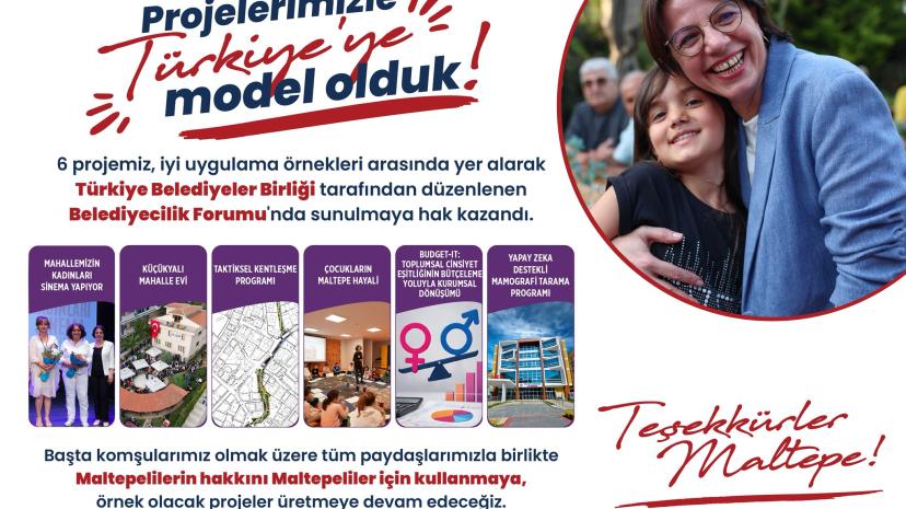 Maltepe Belediyesi’nden Türkiye’ye model projeler
