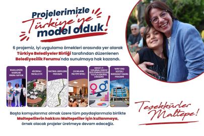 Maltepe Belediyesi’nden Türkiye’ye model projeler