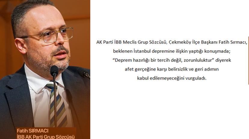 Fatih Sırmacı’dan İstanbul Depremi Uyarısı: Hazırlık Zorunluluktur