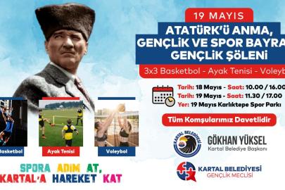 Kartal’da 19 Mayıs Coşkusu Meydanlara Taşacak
