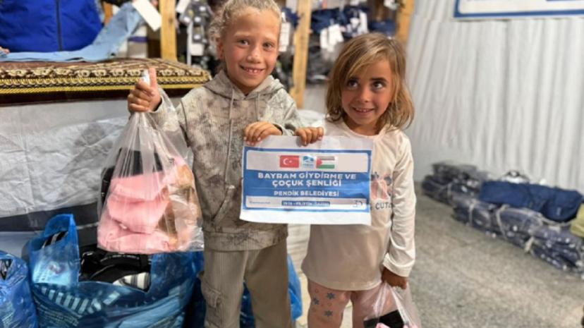 Pendik Belediyesinden Gazzeli Çocuklara Bayramlık Desteği