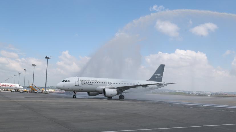 Sabiha Gökçen’de Nesma Airlines’ın İlk Uçuşu Karşılandı