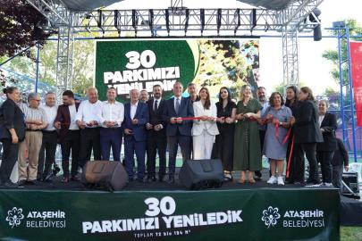 Ataşehir’de 30 Park Yenilendi: 72 Bin Metrekarelik Yeşil Alan Vatandaşların Hizmetine Açıldı