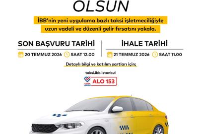 İbb’den 250 Yeni Uygulama Bazlı Taksi İhalesi