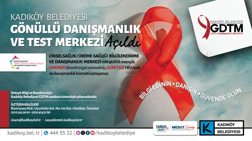 Kadıköy'de Ücretsiz Ve Anonim HIV Testi Dönemi Başladı