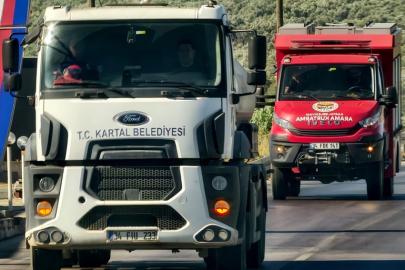 Kartal'dan Balıkesir'deki Yangına Destek