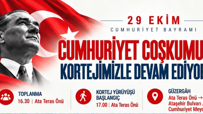 Ataşehir’de Cumhuriyet Coşkusu Kortejle Yaşanacak