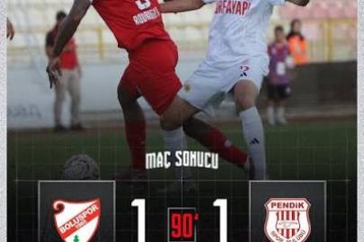 Boluspor ile Pendikspor Yenişemedi: 1-1