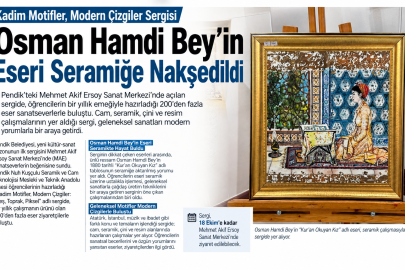 Pendik'te Sanat Seramiğe Nakşedildi