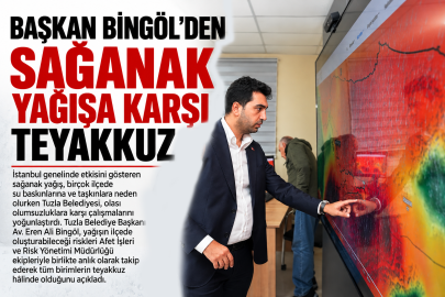 Tuzla'da Ekipler Sağanak Yağışa Karşı Teyakkuz