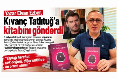 Yazar Elvan Ezber’den Kıvanç Tatlıtuğ’a Kitap Hediyesi